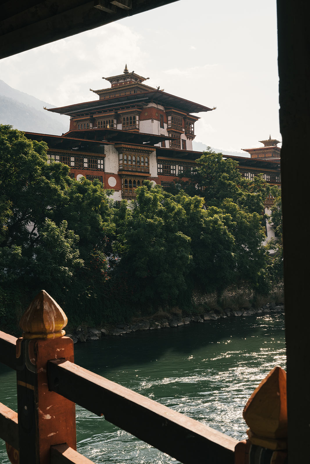 Punakha Dzong seen across the river